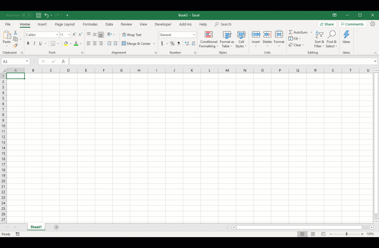 Gambar animasi penggunaan Ide di Excel