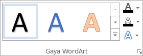 Grup Gaya WordArt