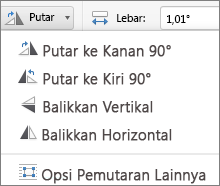 Menu Putar Bentuk Office untuk Mac