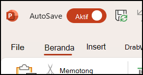 Tombol Simpan Otomatis di Office