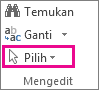 Pilih di grup Pengeditan