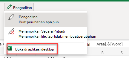 Membuka aplikasi di desktop