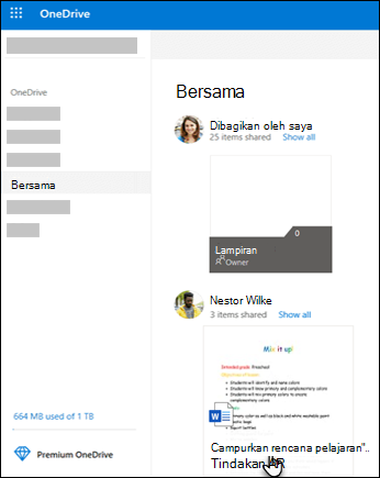 Folder bersama OneDrive
