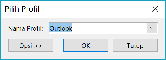 Pilih Dialog Profil