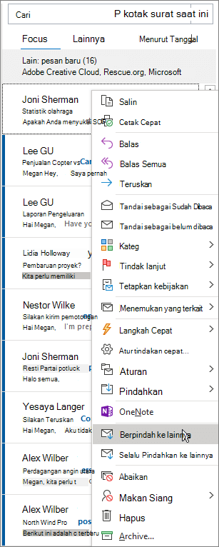 Kotak Masuk Prioritas di Outlook
