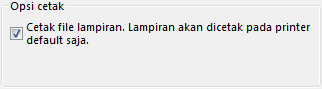 Opsi pencetakan lampiran file dalam kotak dialog Print