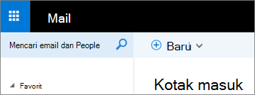 Tampilan pita dalam Outlook Web App