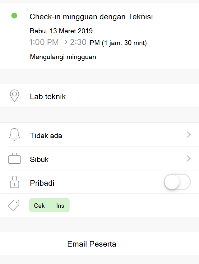 Calendar kategori