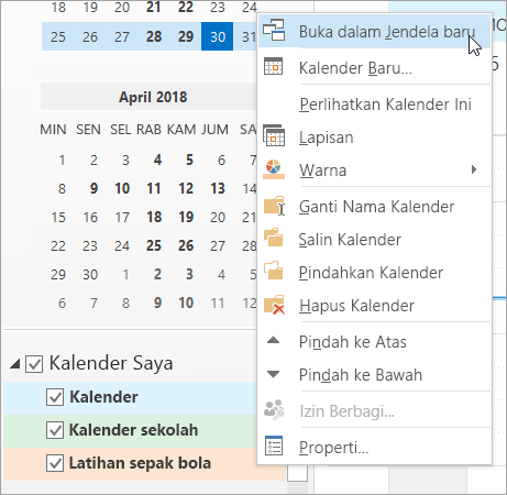 Klik Buka di Jendela Baru pada menu klik kanan