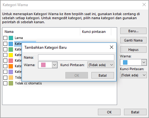 Kotak Tambahkan Kategori Baru