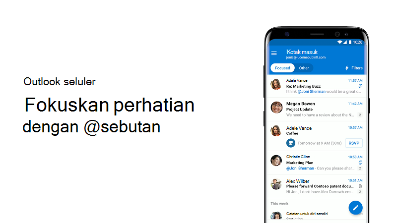 Gambar mini untuk Perhatian fokus dengan video @mentions