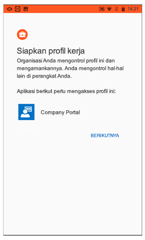 Menyiapkan profil kerja