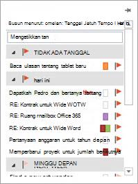 Arahkan ke Tugas di bilah navigasi untuk melihat tugas Anda