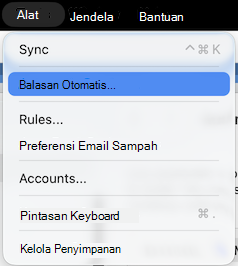 Menu Alat Balasan Otomatis