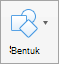 Tombol Bentuk pada tab Sisipkan