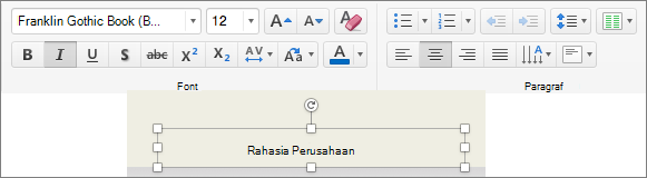 Pengeditan format catatan kaki