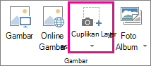 Tombol Cuplikan Layar Besar