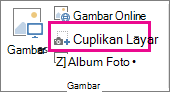 Tombol Cuplikan Layar Kecil