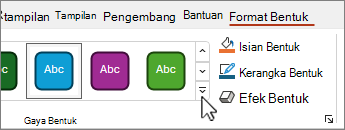 Tombol gaya bentuk lainnya