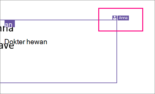 Memperlihatkan ikon yang menampilkan seseorang yang sedang bekerja di bagian salah satu slide di PowerPoint 2016 untuk Windows