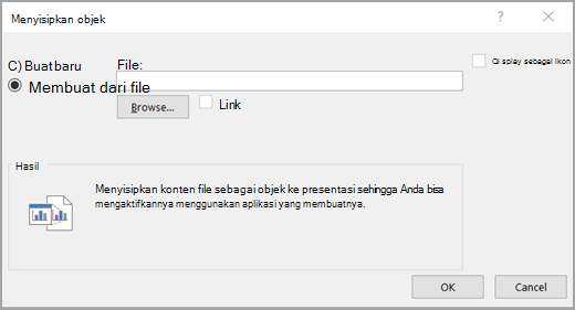 Klik Buat dari file