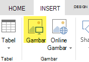 Tombol Sisipkan Gambar