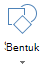 Tombol Sisipkan Bentuk di Office untuk web