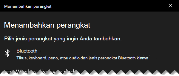 Kotak dialog Tambahkan Perangkat