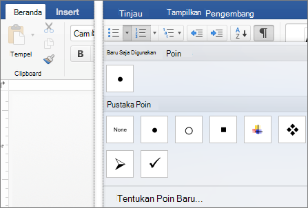 Tab Beranda dengan galeri Poin diperlihatkan.