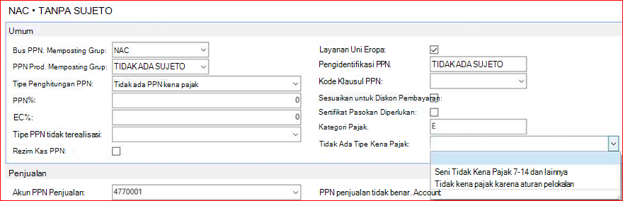 Informasi SII dalam Grup Posting PPN