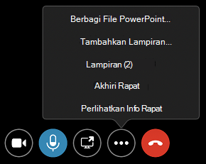 Perintah Lampiran di menu Opsi Lainnya