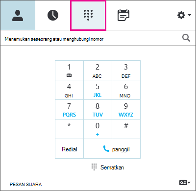 Kotak dialog Edit nomor telepon