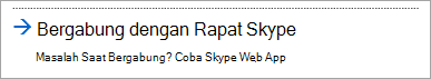 Bergabung dengan Skype for Business Web App