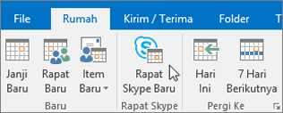Menjadwalkan Rapat di Skype for Business