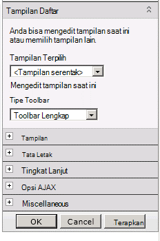 Menu Komponen Web