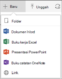 Office 365 Membuat folder atau dokumen baru