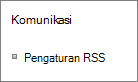 Pengaturan daftar komunikasi (RSS)