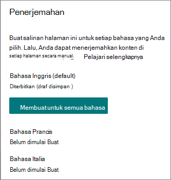 Panel Terjemahan