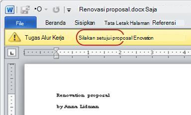 Item untuk ditinjau dengan teks Silakan Ditinjau