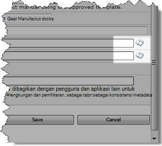 Ikon Tag dalam kotak dialog Edit Properti