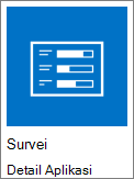 cuplikan layar ikon survei