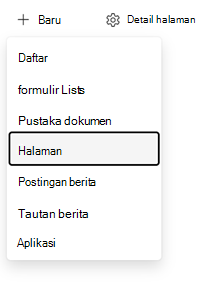 Membuat titik entri halaman