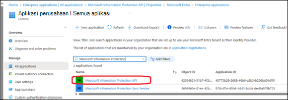 API Information Protection MS