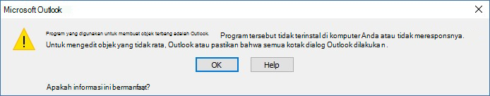 Program tidak terinstal