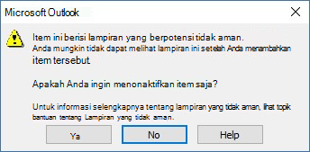 Berpotensi tidak aman