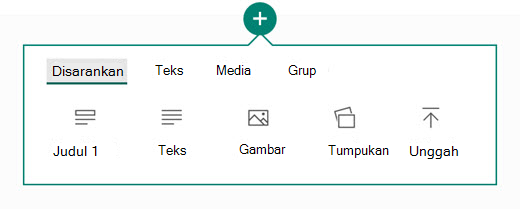 Jenis konten apa yang ingin Anda tambahkan