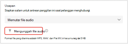 layar UI Teams yang menampilkan pengaturan