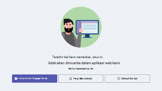 Opsi saat Anda mengalami masalah memuat situs web