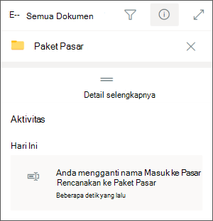 Teams Ent mengganti nama folder SharePoint