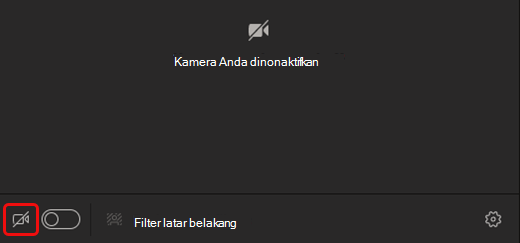 Pilih ikon kamera untuk mengaktifkan kamera